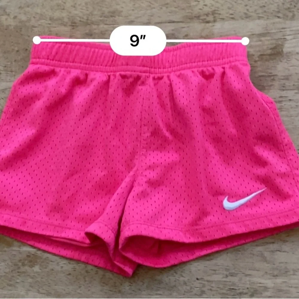 Nike Girls’ Sz M (6) Hot Pink Mesh Athletic‎ Shorts